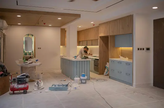home being renovated needs financial security